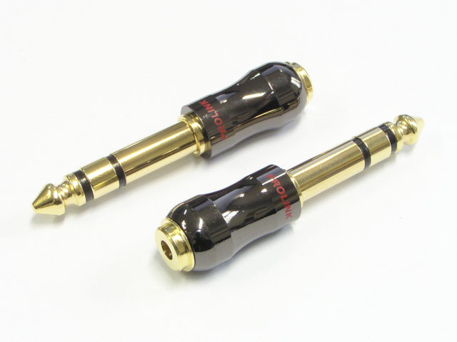 Przejściówki Prolink JACK 6,3/3,5 mm złocone
